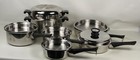Amway Queen 18/8 Multi Ply Stainless Steel Waterless Cookware 12 Piece Set Clean