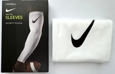Nike Pro Football Arm Sleeves Men's L/XL Baseball Football White/Black