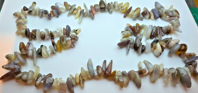 Gemporia Botswana Achat Perlenkette 90 cm lang mehrfarbig Zertifikat COA