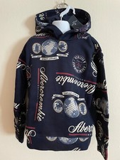 Boy Abercrombie Kids Long Sleeve, Kangaroo Pockets Pullover Hoodie Size 9/10 NWT