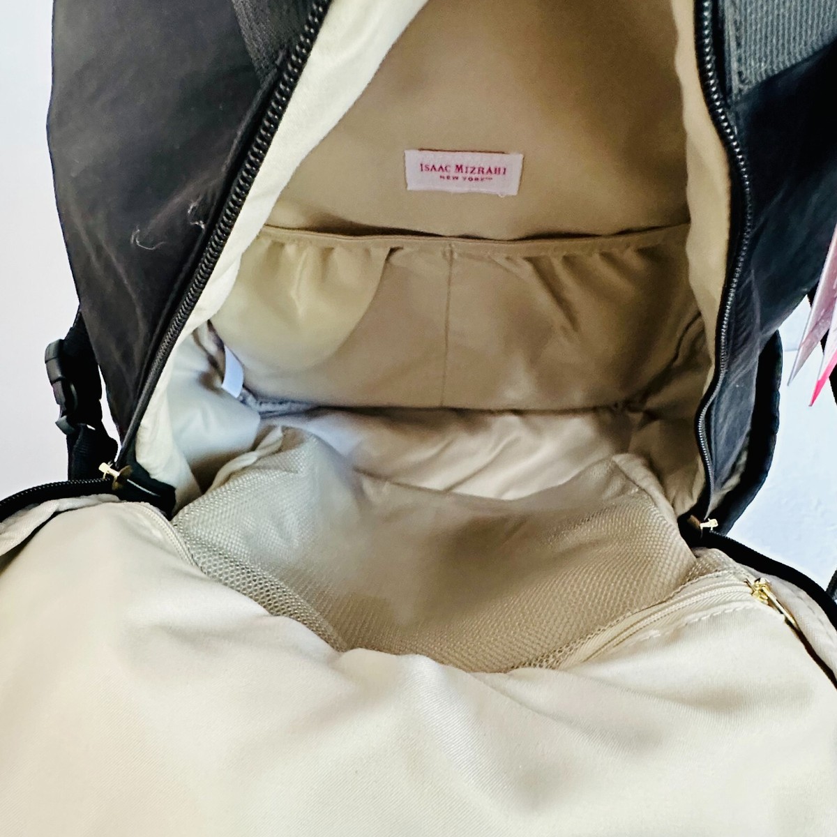 ISAAC MIZRAHI TIKTOK VIRAL LAPTOP ON-THE-GO ESSENTIALS TRAVEL BACKPACK BLACK ISAAC MIZRAHI TIKTOK VIRAL LAPTOP ON-THE-GO ESSENTIALS  main image 2