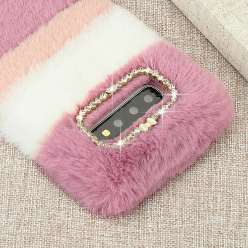 Fluffy Plush Love Fuzzy Phone Case For Samsung A51 A71 A72 A82 A12 A10 Note 20 - Picture 9 of 14