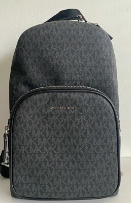 Michael Kors Cooper MK Signature PVC Commuter Slingpack Backpack
