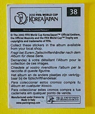 2002 Panini Korea Japan ZINEDINE ZIDANE Sticker # 38 HOT 2002 Panini Korea Japan ZINEDINE ZIDANE Sticker # 38 HOT