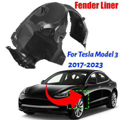 Front Left Driver Side Inner Fender Liner For Tesla Model 3 2017-2023