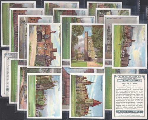 WILLS-FULL SET- PUBLIC SCHOOLS 1927 (L25 CARDS) EXCELLENT+++