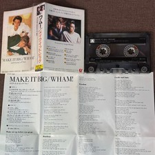 WHAM Make It Big JAPAN CASSETTE TAPE 28.6P-280 w/ JPN INSERT George Michael '84