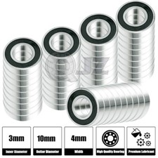 50x 623-2RS Ball Bearing 10mm x 3mm x 4mm Free Shipping 2RS RS Rubber