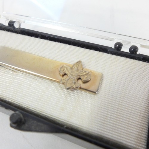 Set 3 Vintage BS Boy Scouts De Amérique Ceinture, Foulard Slide & Cravate Pince - Photo 6 sur 8