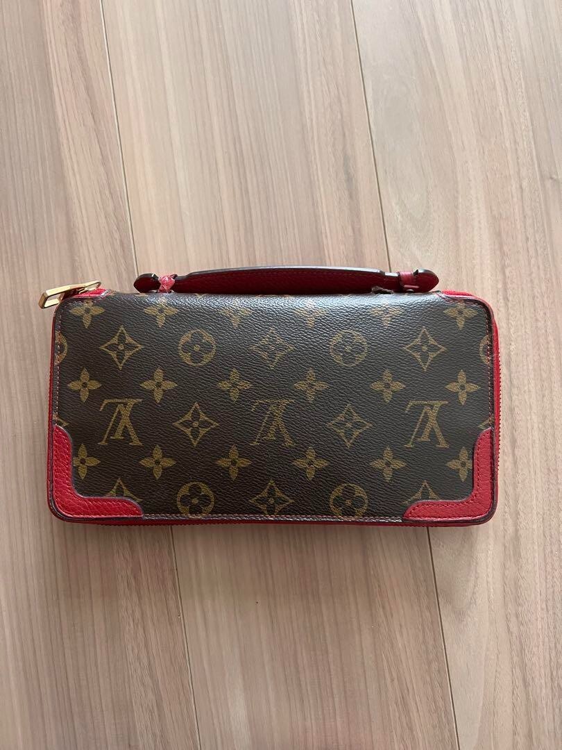 LOUIS VUITTON Monogram Daily Organizer Zip Around Long Wallet Used