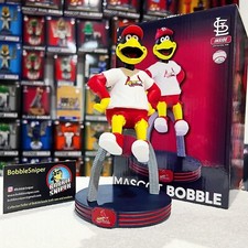 FREDBIRD St. Louis Cardinals Arch Riding Exclusive MLB Mascot Bobblehead