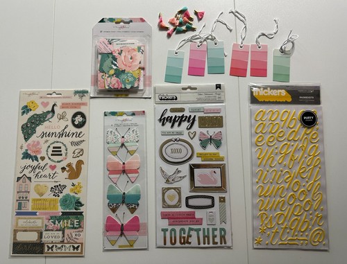 Papel para cajas 12x12 lotes mixtos kits de álbumes de recortes-reunir-florar, florecer, buenas vibraciones - Imagen 27 de 40