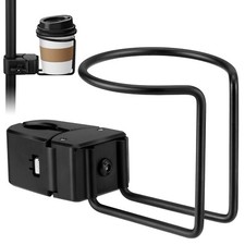 Clamp-On Cup Holder for Vertical Round Poles, Perfect for Floor Tab... Fast Ship