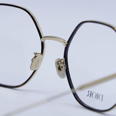 NEW DIOR GEMDIORO R2U A000 Shiny Endura Gold/Havana 55mm  display picture 3