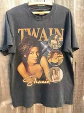 Shania Twain Shirt World Tour 2024 Charcoal Unisex T-Shirt Reprint S-5XL