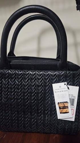 Elliott Lucca Convertible Crossbody Woven Leather Handbag Retail $178, NWT - Picture 2 of 11