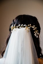 Rhinestone Gold Leaves and Vine Theme - Wedding Hair Accessories wedding