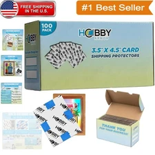 Professional Sports Card Mailer 3.5" x 4.5" with Rounded Corners - 100 Pack