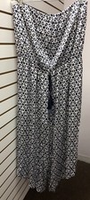 xhilaration 1X NWT Navy /White Jumpsuit 1788