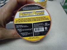 Lot of 2 rolls 3/4" x 66' Orange 7mil General Purpose Vinyl Electrical Tape