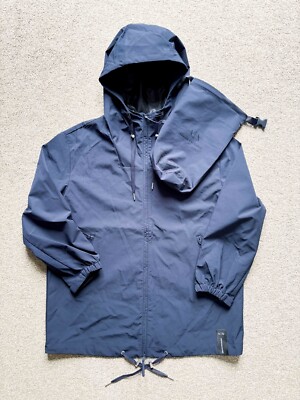 Armani Exchange AX Blousen Windbreaker Jacke Blueberry Jelly Größe M | Brandneu