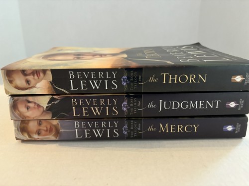 Lot of 3 Beverly Lewis Amish Paperback Books Horn, Judgment & Mercy - Picture 3 of 3