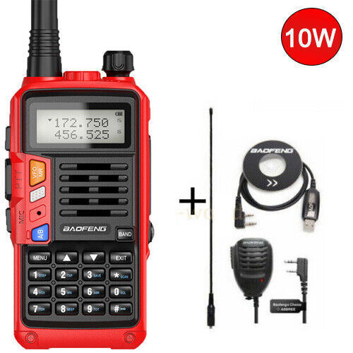 BAOFENG 136-174MHZ TRI-BAND WALKIE TALKIE TWO WAY RADIO FM HAM LONG RANGE RADIOS - Afbeelding 34 van 37
