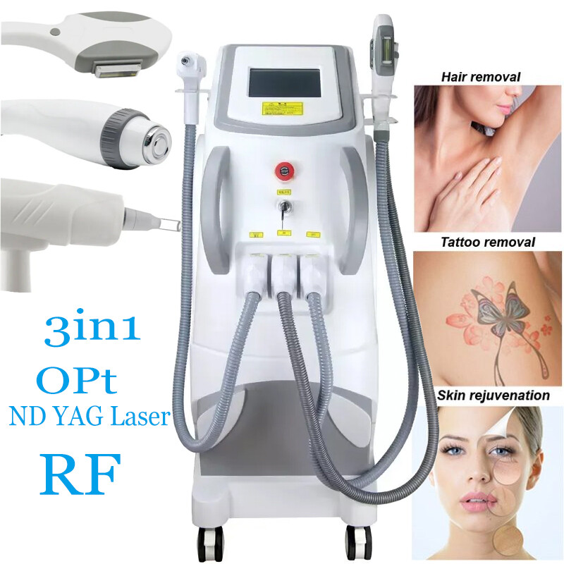 ND YAG Laser IPL OPT RF Machine Tattoo Removal, Hair Removal