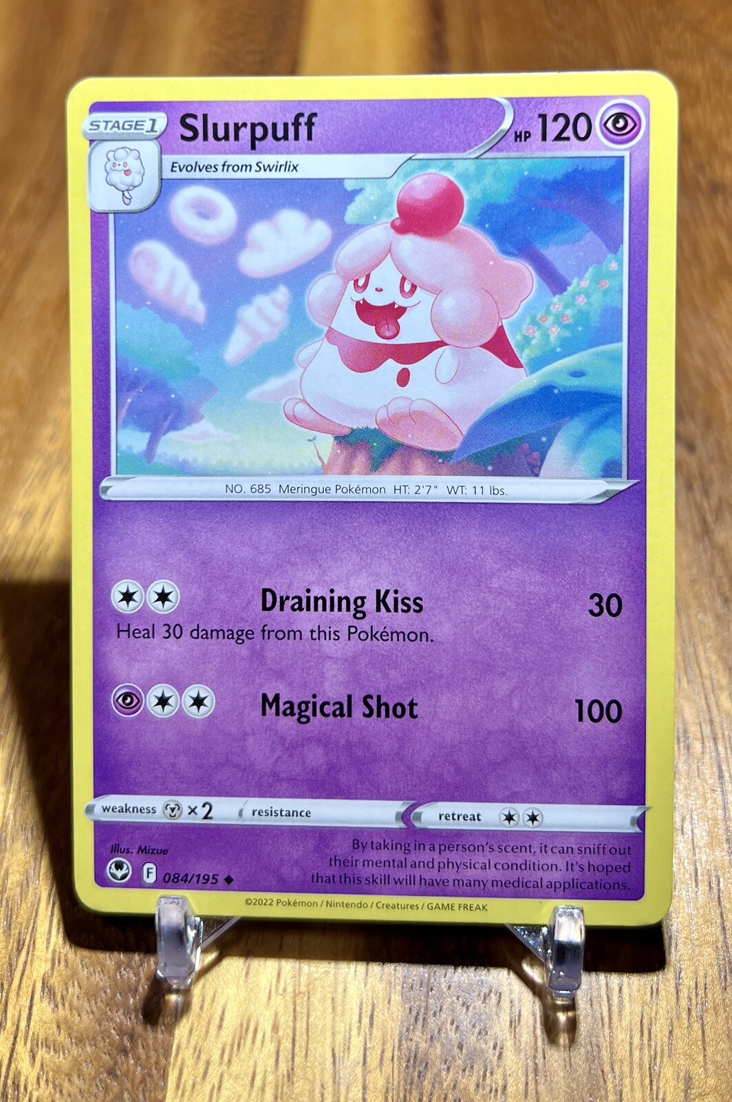 Slurpuff 084/195 Non Holo Uncommon Silver Tempest Pokemon Card NM