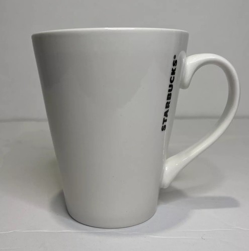Tazza da caffè Starbucks 2016 bianca 12 oz. Classico bianco con logo sirena verde - Foto 2 di 7