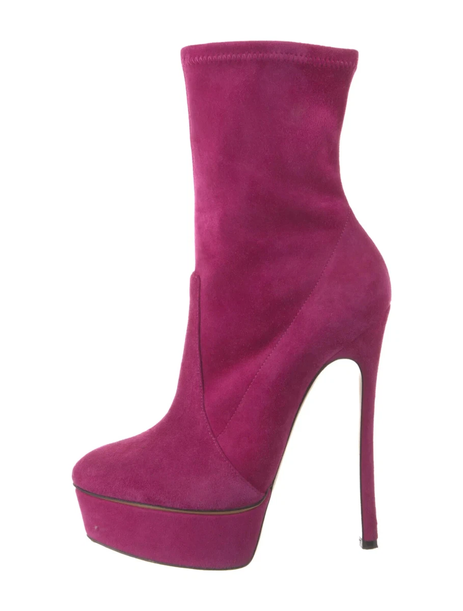 Casadei pink hotsell boots