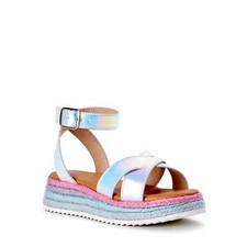 Wonder Nation Girls Rope Wrapped Wedge Sandals, Sizes 5