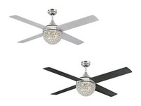 Deckenventilator Mit Beleuchtung Und Fernbedienung Kelcie Nickel 132 Cm