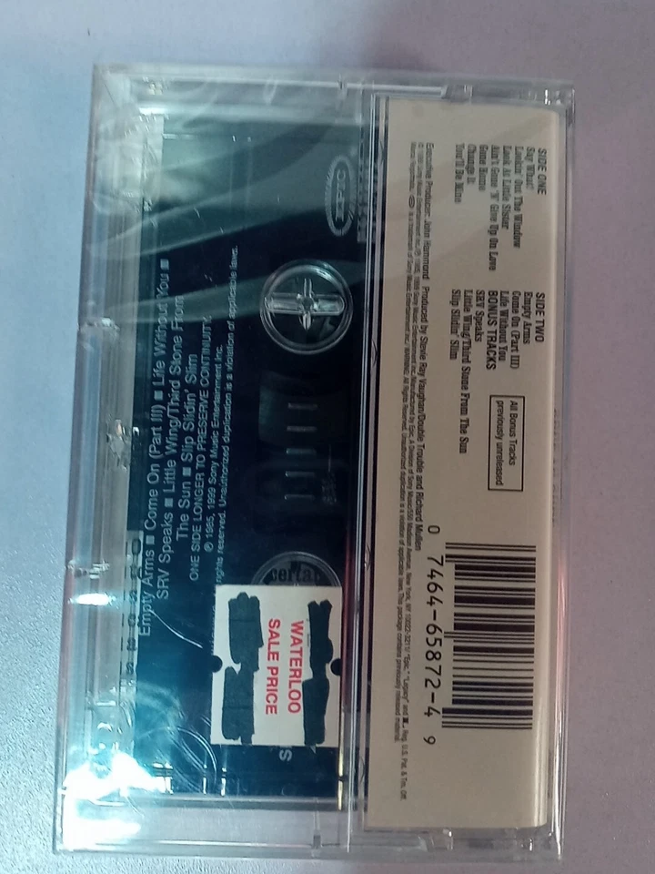 Stevie Ray Vaughan- Soul To Soul Audio Cassette Tape Factory Sealed New  - Image 2 of 2