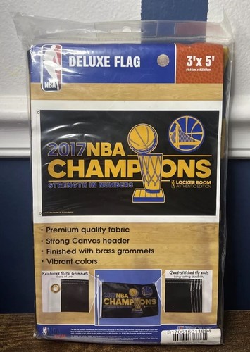 2017 Golden State Warriors NBA Champions Wincraft 3' x 5' Flag Banner In/Outdoor