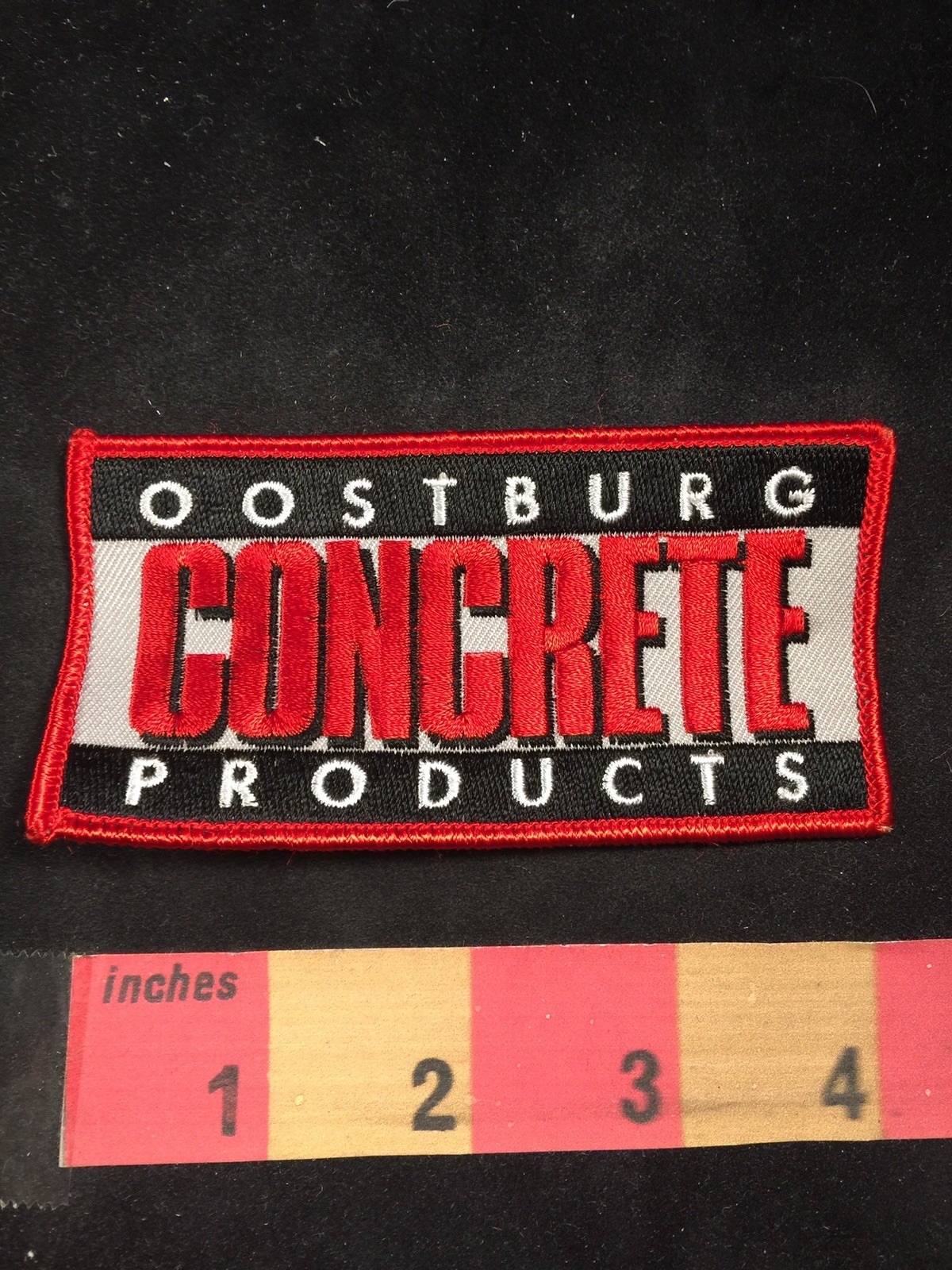OOSTBURG CONCRETE PRODUCTS Advertising Patch 80F eBay