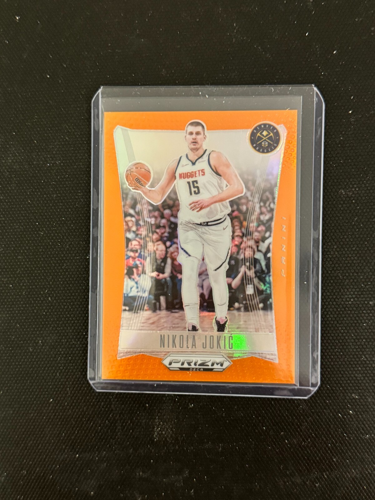 2023-24 Panini Prizm Deca #35 Nikola Jokic Orange Prizm /49 Nuggets