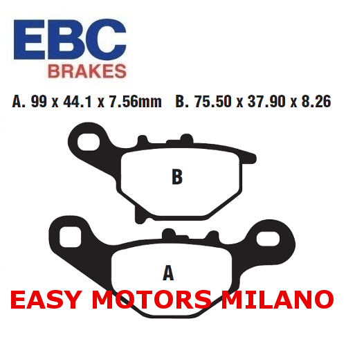 FA230TT EBC Paire Plaquettes de Frein Avant Pour Suzuki RM - 80 Cc 1996 - 2001 - Photo 1/1