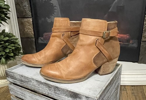 Tan Leather Boots Ankle Women’s Size 6.5 by Korks - Picture 22 of 23