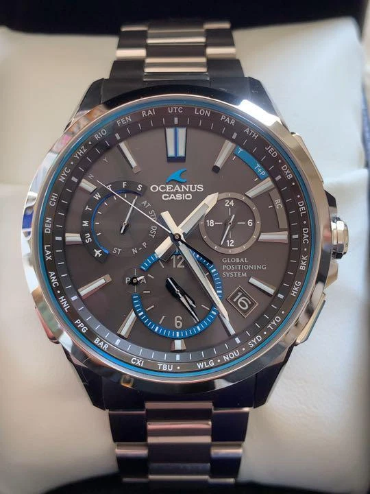 CASIO Oceanus 57 Full Metal GPS Hybrid Radio-Wave Solar OCW-G1100T-1AJF