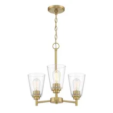 Designers Fountain Westin 3-Light Modern Brushed Gold Chandelier