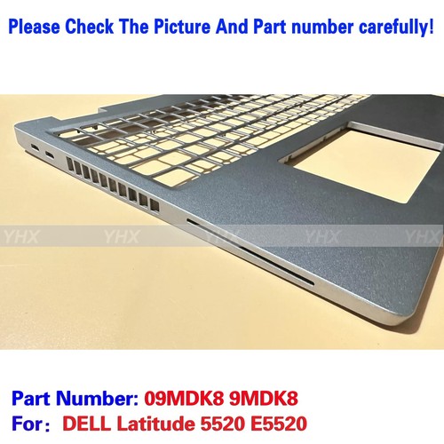GRAY New For DELL Latitude 5520 E5520 Upper Case Palmrest Cover C Shell 09MDK8 - Picture 3 of 6