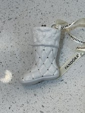 Pandora Ceramic 2012 stocking White Ornament