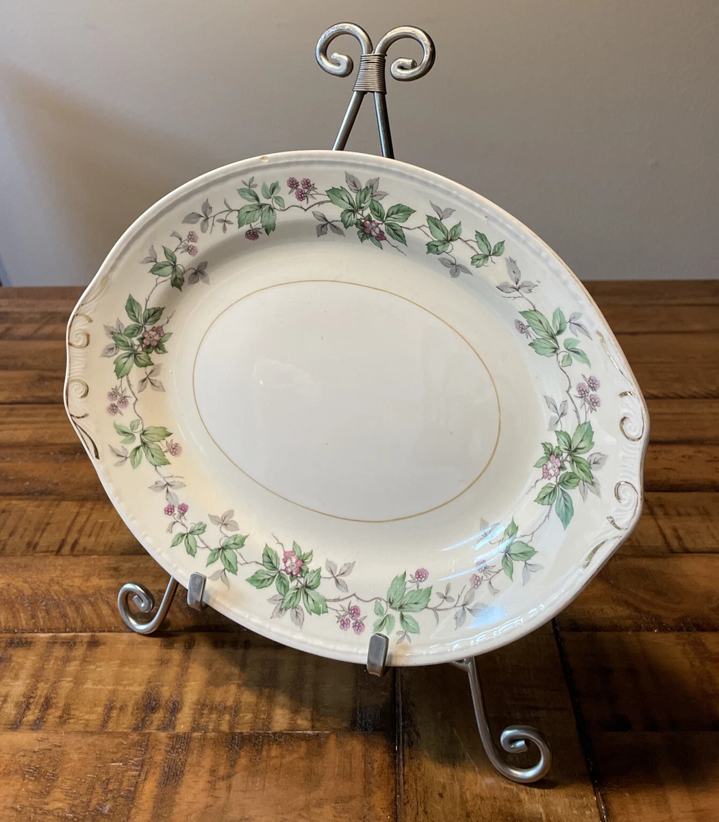 Homer Laughlin Eggshell Georgian Wildberries Serving Platter 12