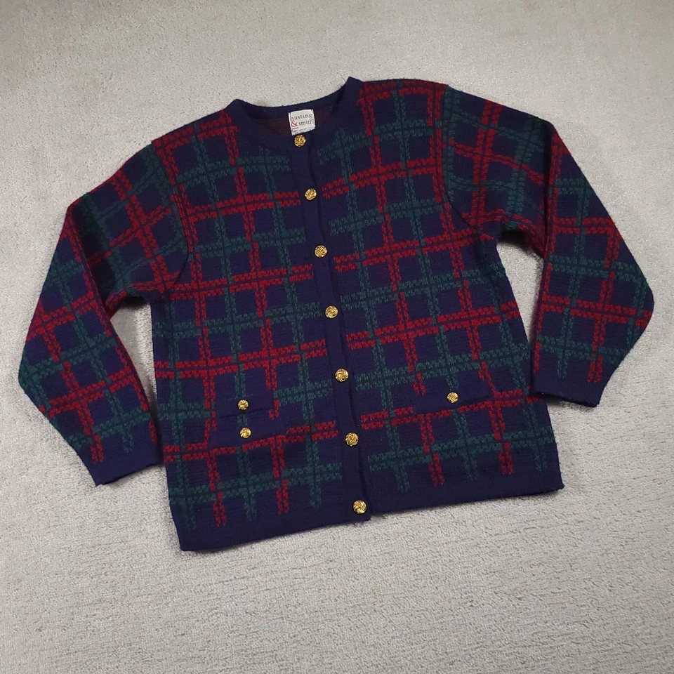 Cárdigan suéter de colección Hastings & Smith para mujer botón grande delantero cottagecore Foto 2 de 4