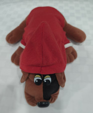 VTG Tonka Pound Puppies Plush Brown Hound dog stuffed Plush w/sweatshirt 18" EVC