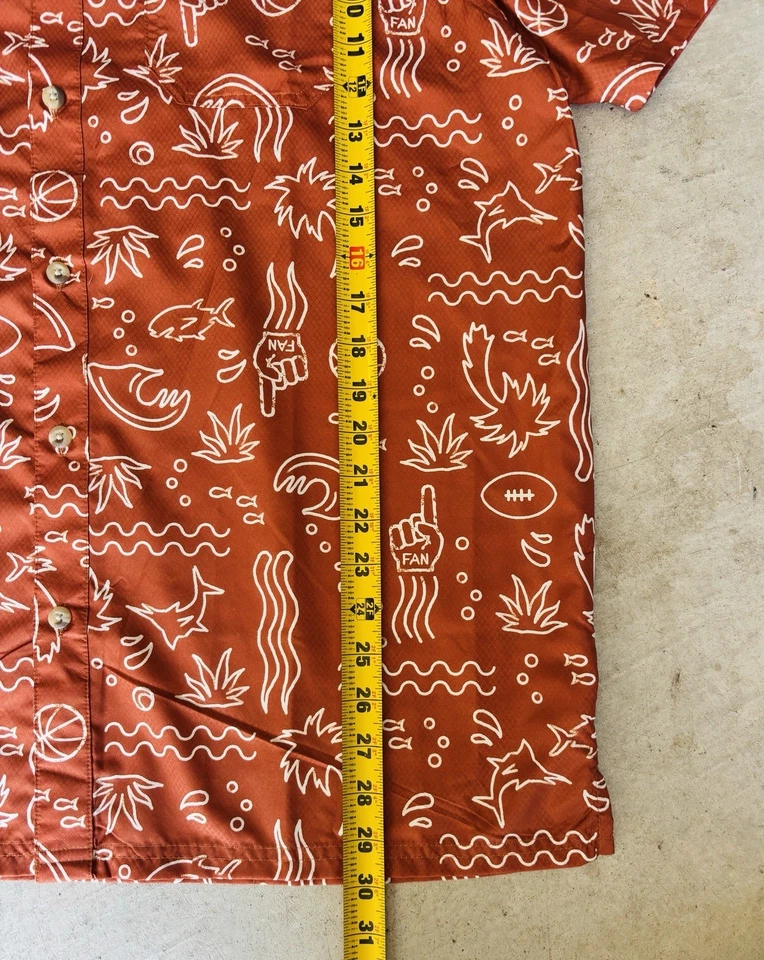 Men’s Texas Longhorns Columbia Super Slack Tide Omni-Wick Button-Up Shirt Size L - Image 3 of 4