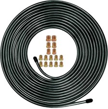 Muhize 316 Brake Line Tubing Kit - Upgraded 25 Ft. Of Flexible Pvf-coated Steel