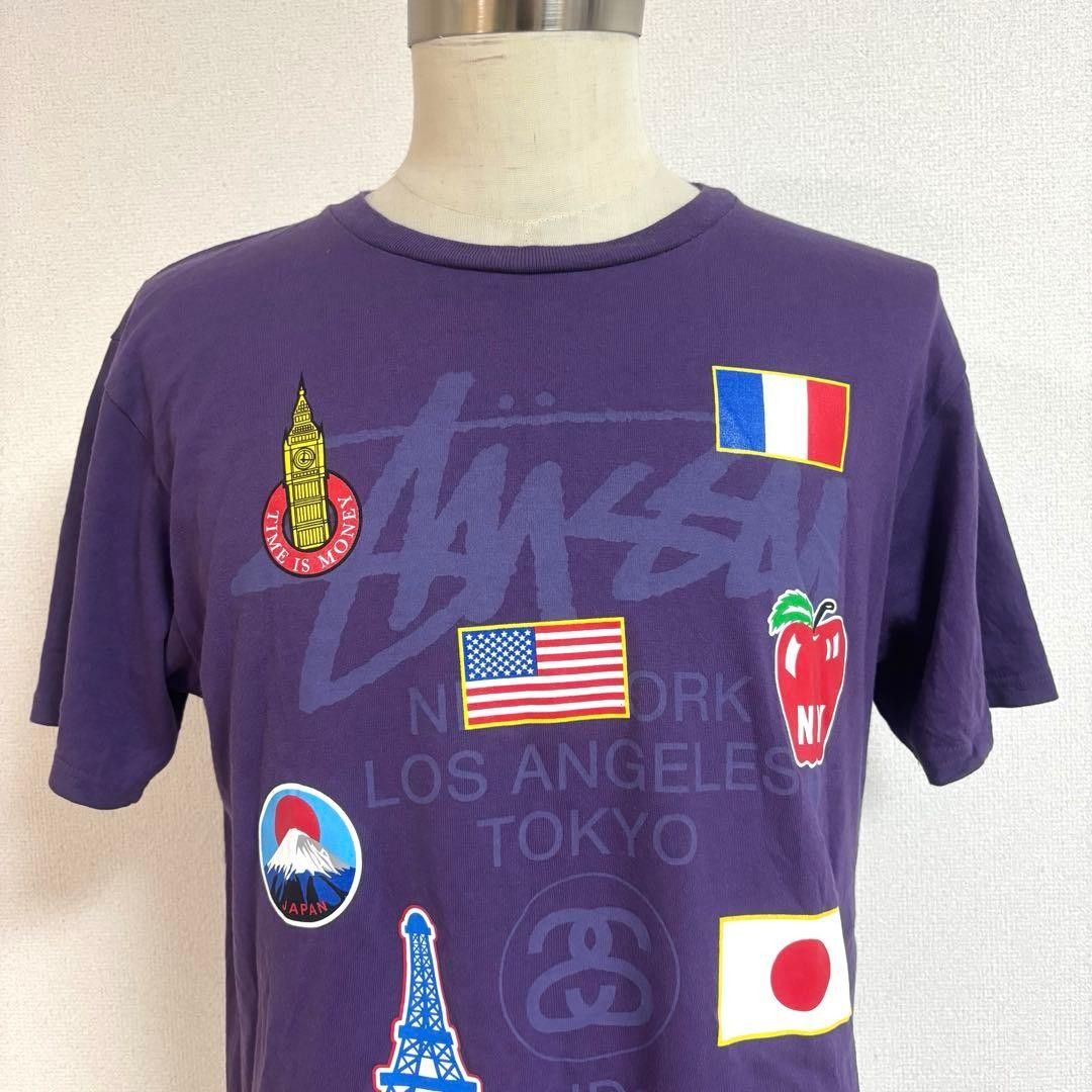 STUSSY World Tour double-sided print T-shirt thumbnail 7