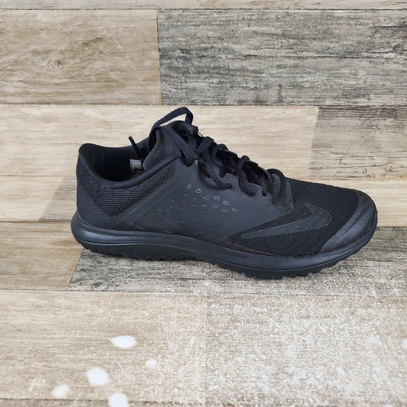 Scarpe Nike FS Lite 3 da donna taglia 6 running atletiche nere sneakers basse stringate